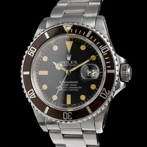 rolex 16800 virato marrone|rolex submariner 16800 evolution.